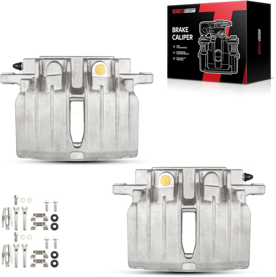 Torchbeam Rear Brake Calipers Set for Chevrolet Silverado 1500 2001-2006, GMC Sierra 1500 2001-2006, Chevrolet Tahoe 2000-2006, Rear Left and Rear Right Calipers without Bracket 184764+184765