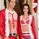 RAISEVERN Ugly Christmas Sweatshirts for Men Women Funny Pullover Sweaters for Xmas Holiday (L)