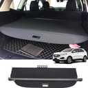 Powerty Cargo Cover for 2015-2023 2024 Ford Edge Accessories Trunk Cover Retractable Trunk Shielding Shade Cargo Luggage Cover No Gap