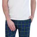 Hanes Men's Hanes Ultimate Men's Flannel Pant (X-Large, Green Plaid)