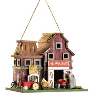 Gifts & Decor Country Farmstead Rustic Barnyard Wooden Bird House
