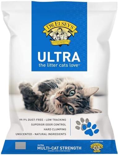 Dr. Elsey's Ultra Unscented Clumping Clay Cat Litter 18 lb Bag