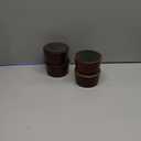 Furniture Raisers Bed Risers - 2 Inch Wooden Circle Heavy Duty Furniture Height Extenders Lifts for Sofa Couch Desk Chair Table Base Raising Space, Convenient Store and Cleaning, Pack of 4