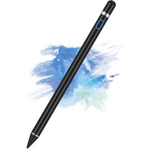 Active Stylus Pen for Android,Rechargeable Universal iPad Pen for Tablet, Digital Pens Fine Point Stylist Pen Compatible with Android, iOS, iPhone, iPad mini/Pro/Air and More Tablet/Phone (Black)