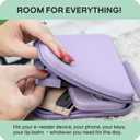 Strapsicle Silicone Clutch for Kindle & E-Readers Multi-Purpose Bag for Phone, Wallet & Keys Fits 6.87 Paperwhite 2024, 6 Kindles, Kobos, Nook Anti-Dust Coating - Black