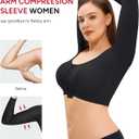 Nebility Arm Compression Sleeve Women Arm Shaper Post Surgery Post Surgery Front Closure Bra Small