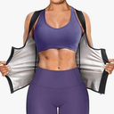 Junlan Sauna Suit for Women Waist Trainer Vest for Women Sweat Tank Top Shaper for Women with Zipper Black XXL