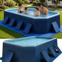 Foldable Pool for Adults with Ground Cloth 115"×65"×22"