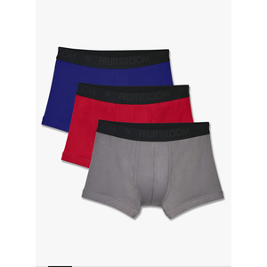 Fruit of the Loom Men's Trunks, Short Leg Boxer Briefs, Size XL 40-42 in, 6 Boxes Briefs