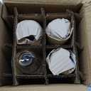 Mikasa Lana Stemless Champagne Flutes Glasses, Set of 4, 9.5 Ounce, Clear