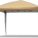 Canopy Replacement Top Outdoor for 10x10 Pop up Tent with Full Pole Skirts, Khaki