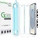 amFilm Autoalignment OneTouch for Samsung Galaxy S25+ Plus 6.7'' Screen Protector + Camera Lens Protector, Tempered Glass, 30 seconds Installation, Bubble Free, Case Friendly, AntiScratch [2+2 Pack]