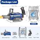 Electric Water Gun for Adults & Kids,3000 ML Capacity Voice Control Automatic Water Guns, 26-30 FT Long Range Gatling Watergun with LED Lights, Squirt Water Guns Summer Pool Toys for Boys Girls