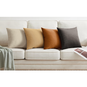 Couch Throw Pillow Covers 20x20 Inch Pack of 4 Neutral Sliver Gray Soft Decorative Chenille Pillow Covers Farmhouse Boho Cushion Covers for Home Decor Sofa Bedroom Living Room