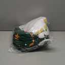 LUCKITTY Cat Tunnel Bed in Christmas Style with Star, Crutches, Candy, and Snowflakes Patterns - 3FT x 3FT x 9.8 INCH Size Green Decorative for Festive Felines