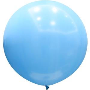 36 Inch Giant Latex Balloons, Standard Light Blue Round Balloons for Birthdays Weddings Receptions Festival Party Decoration, 5 Pcs