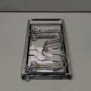 MUDEELA Pot Rack - Expandable Pots and Pans Organizer under Cabinet, Pot Lid Organizer Holder with 12 Adjustable Compartment, Kitchen Cabinet Organizer and Storage for Cutting Board, Skillets Pan