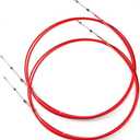 Datanly 2 Pcs 16ft Boat Throttle Cables 33C Marine Shift Control Box Cable for Outboard Engine Boat Motor Steering System Red