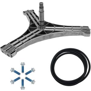 AMI PARTS DC97-15491A Flange Shaft Assembly&(6pcs) DC60-40137A Washing Machine Hex Bolt&DC69-00804A Washer Tub Seal Gasket Compatible with Washing Machine-Replaces 2077008 AP4203183 PS4213806