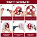 6-Inch & 4-Inch Hole Saw for Recessed Lights and Can Lights - Bi-Metal 4 & 6 Hole Saw with Dust Bowl for 95% Dust Colletcion - Drill Hole Cutter Kit for Wood, Ceiling, Plastic and Metal