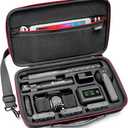 SYMIK S320-X Carrying Case for Insta360 X5 X4 Air, Anti-water Splash, Anti-shock Compact Travel Bag with Shoulder Strap, Handy Handle, Protective Storage Nylon Case for Insta 360 X5 X4 Air Accessories