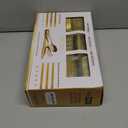 N9R 300PCS Gold Plastic Silverware, Heavy Duty Gold Plastic Cutlery Set Disposable Flatware Dinnerware, 100 Forks, 100 Spoons, 100 Knives, Perfect for Party, Wedding and Daily Use