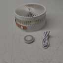 VEVOR 8 Inch Foldable Standing Fan with Remote, 4 Speeds, Portable, Quiet Desk Fan, 7200mah USB Rechargeable, Rotating Floor Fan for Bedroom/Office/Travel