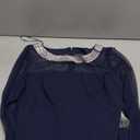 Alex Evenings Women's Short Shift Dress with Embellished Illusion Detail, Navy, 8