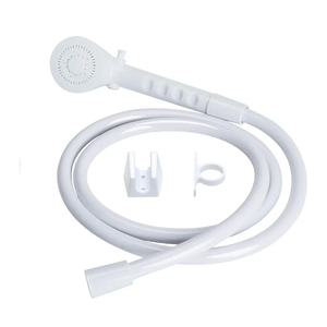 RV Shower Head with Hose - Non-Metallic Outdoor RV Shower Kits Replacement with Pause Function for RVs, Fifth Wheels, Motor Homes, Travel Trailers, Campers, Boats, White