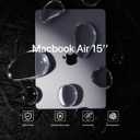 Soonjet Invisible Armor for MacBook Air 15 inch Case | M5 M4 M3 M2 2026 2025-2023 | Same as Bare Device | Closes Seamlessly | Hard Shell Laptop Cover | Matte Clear