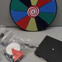 T-SIGN 12 Inch Heavy Duty Spinning Prize - 10 Slots Color Tabletop Roulette Spinner Wheel of Fortune - Spin The Wheel with Dry Erase Marker and Eraser Win The Fortune Spin Game for Trade Show