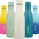 BJPKPK 17oz Insulated Water Bottles Stainless Steel Sports Water Bottles Keep Cold and Hot for Travel Dishwasher Safe,Beige