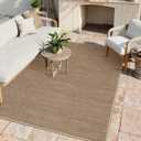 Neutral Indoor Outdoor Small Easy Jute Rug 3x5 Modern Washable Bedroom Rug Non Slip Outdoor Patio Throw Carpet Entryway Easy Jute Rugs for Porch Kitchen Living Room Backyard, Brown