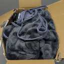 Westinghouse Heated Blanket Full Size, Soft Flannel to Sherpa Electric Blanket with 10 Heating Levels, 1-12 Hours Auto Shut Off, Fast Heating Warming Blanket, Machine Washable, 72x84 Inch, Charcoal