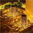 Bee Solar Lanterns Outdoor Waterproof Hanging Solar Lights Bee Gifts for Women Men Metal Decorative LED Bee Lanterns for Garden Decor,Yard,Patio,Lawn,Tabletop,Pathway,Landscape