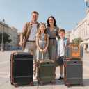 Expandable Luggage Sets 5 Piece with Detachable Spinner Wheels and TSA Lock,ABS Hard Case Suitcases with Wheels,Carry On Luggage Set