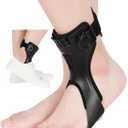 AFO Drop Foot Brace for Walking - Upgraded, Comfortable & Efficient, Adjustable, For Achilles Tendonitis, Plantar Fasciitis, Stroke, TBI, ALS, MS, Bone Fracture, ASO(Left, Medium)