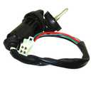 DJ-Motor 4 Wires Ignition Key Switch 3 Function Left Starter Switch Spark Plug Assembly for 50cc 70cc 90cc 110cc 125cc TaoTao SUNL Chinese ATV Quad 4 Wheeler