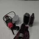 4 in 1 Blow Dryer Brush Negative Ionic Hot Air Brush Kit, Hair Volumizer with 4 Detachable Brush Heads for Straightening Curling Styling 