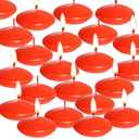 Floating Candles Centerpieces - 20 Pack 1.5 Inch Floating Candles for Centerpieces, Nice for Halloween, Christmas, Thanksgiving, New Year & More - Good for Home Decor & Centerpieces (Red)