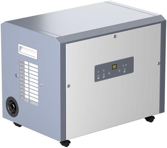 120 Pint Commercial Dehumidifier with Drain Hose for Crawl Spaces, Basements, Industry Water Damage Unit, Large Capacity, Compact, Portable, Auto Defrost, Memory Starting