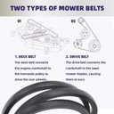 Leego Deck Belt Compatible with Troy Bilt 1769767 33 Inch Wide-Cut Walk Behind Mower 34089 34089C 34342 34343 34356 34363 34071 34073 34075 34087C 34089C 34343
