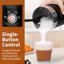 4 In 1 Electric Milk Frother Steamer - Hot and Cold Coffee Foam Froth Maker 350ml/12oz, Automatic Milk Warmer Foamer for Latte, Cappuccinos, Macchiato, Chocolate