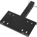 VEVOR Winch Mount, 15000 lbs / 6803 kg Load Capacity, Trailer Hitch Winch Mount with 50.8 mm Receiver, 2 Mounting Hole Design, Powder Coated Steel, Suitable for ATV UTV Pickup Truck, Black