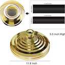 Base Stand for Flag Indoor Outdoor, Flag Base Stand Flag Pole Base for Large Flags, Flag Pole Floor Stand Hold Flagpole Base Indoor Gold Flag Pole Stand for 1.3'',1.1''and 0.9'' Diameter Flag Pole