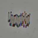 ARTISTRO 24 Metallic Dual-Tip Acrylic Paint Markers - Brush + Fine Tip Combo - Multi-Surface Shiny Paint Pens