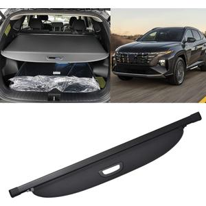 Compatible with Hyundai Tucson 2026 2025 2024 2023 2022 Rear Cargo Security Shade Cover Privacy Screen Retractable Rear Storage Waterproof Cargo Cover Luggage Security Shield Shade