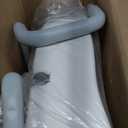 Medline 5" Elongated Raised Toilet Seat, with Lock and Removable Padded Arms- A Medical Seat for Seniors, Elderly, Adults, or Post-Surgery Recovery, 1 Ct.