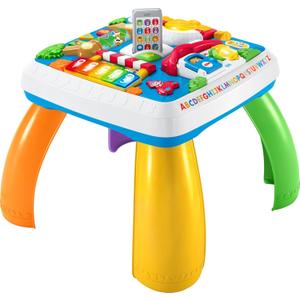 Fisher-Price Baby to Toddler Toy Laugh & Learn Around The Town Learning Activity Table with Music & Lights for Infants Ages 6+ Months 