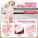JOHNBOLIN Dog Recovery Suit, Spay Surgical Onesie for Female Dog After Surgery Anti-Licking, Pet Recovery Shirt for Male Dogs Alternative E-Collar&Cone (Camouflage Powder, Medium)
